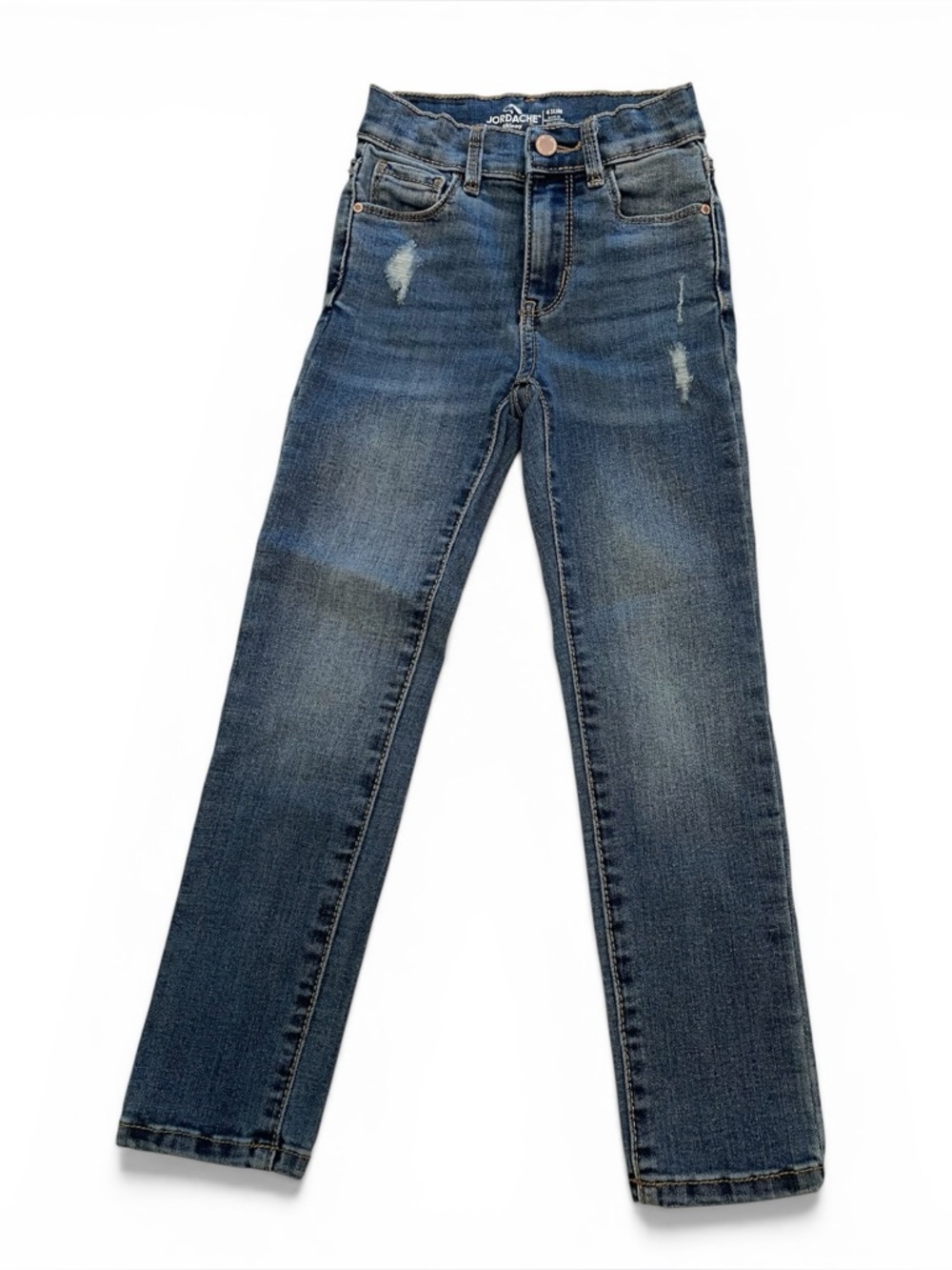 Kids Jordache Cotton Denim Jeans Distressed. Girls Skinny Size 6 Slim